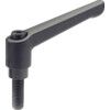 GN300-92-M12-40-SW ADJ HAND LEVER; BLACK, MALE thumbnail-0