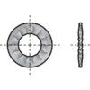 M5 (5.1MM I.D) FOGAZOTT, BELSŐ FOGAZATÚ, BIZTOSÍTÓ ALÁTÉT - BZP / thumbnail-1