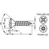 ST4.2X32MM POZIDRIV® – LENCSEFEJŰCSAVAR BZP thumbnail-0