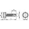 ST4.8X25MM MOSÓFEJ ÖNFÚRÓ CSAVARBZP thumbnail-1