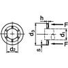 12mm PUSH ON SHAFT FIXING WASHER(NO CAP) - BRONZE PLATED thumbnail-0