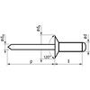 4.8X16MM SÜLLYESZTETT ALUPOPSZEGECS BZP (BX-500) thumbnail-2