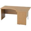 SATELLITE 1600mm RH PANELEND CRESCENT DESK L/OAK thumbnail-0