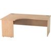 SATELLITE 1800mm LH PANELEND CRESCENT DESK BEECH thumbnail-0