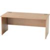 SATELLITE 1600mm PANEL END STANDARD DESK BEECH thumbnail-0