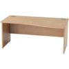 SATELLITE 1600mm RH WAVEPANEL END DESK BEECH thumbnail-0