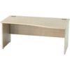 SATELLITE 1600mm RH WAVEPANEL END DESK MAPLE thumbnail-0