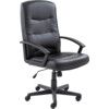 CANASTA 2 LEATHER LOOK MEDIUM BACKED CHAIR thumbnail-0