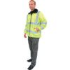 HI-VIS FLEECE JACKET(EN20471)YELLOW (M) thumbnail-0