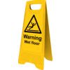 HEAVY DUTY A-BOARD WARNING WET FLOOR thumbnail-0