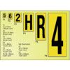 VINYL S/A LABELS B/Y 130x45mm LETTER U (5) thumbnail-0