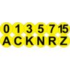 FLOOR IDENTIFICATION MARKER BLACK/YELLOW LETTER U thumbnail-1