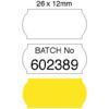 PLAIN YELLOW LABELS 26x12mm (PK-1500) thumbnail-0