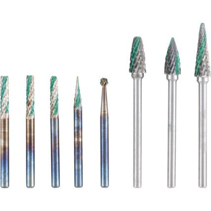 VÁLTAKOZÓ FOGAZÁSÚ TURBÓMARÓ KÉSZLET 3MM-ES SZÁRRAL, 8 DB-OS