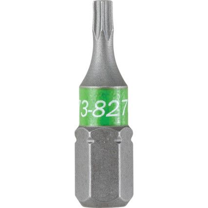 TX10X25MM TORX NÉGYSZÖG CSAVARHÚZÓ BIT 1/4" HATSZÖG ILLESZTÉSSEL