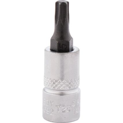 T25 TORX FELTŰZHETŐ CSAVARBEHAJTÓ1/4" MEGHAJTÓVAL