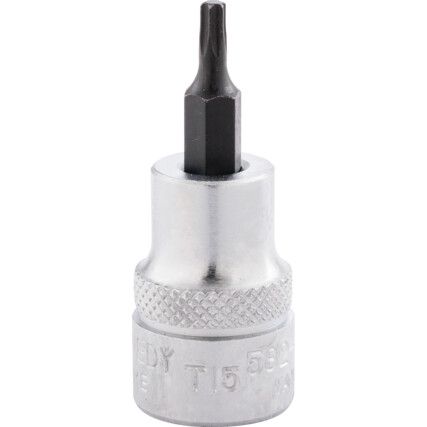 T15 TORX FELTŰZHETŐ CSAVARBEHAJTÓ 3/8" MEGHAJTÓVAL