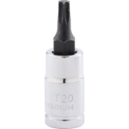 T20 TORX DUGÓKULCS 1/4" MEGHAJTÓVAL