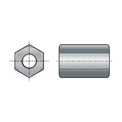 M6 X 18MM MENETESSZÁR ÖSSZEKÖTŐ