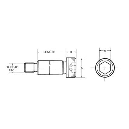 M8X10X40 BKNY ILLESZTŐCSAVAR H8 (GR-12.9)