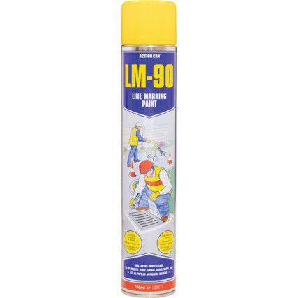 LM-90 VONALJELÖLŐ FESTÉKSPRAY, 750 ML SÁRGA RAL 1018