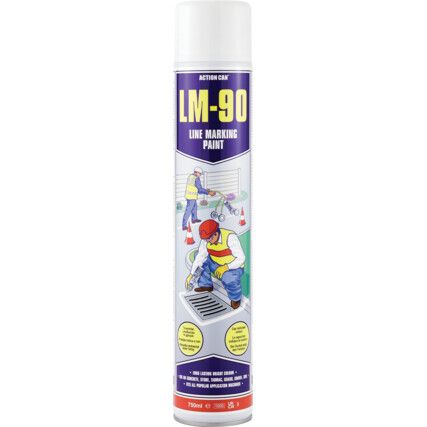 LM-90 VONALJELÖLŐ FESTÉKSPRAY, 750 ML FEHÉR RAL 9003