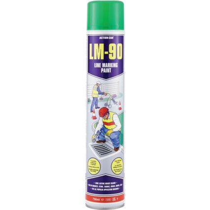 LM-90 VONALJELÖLŐ FESTÉKSPRAY, 750 ML ZÖLD RAL 6018