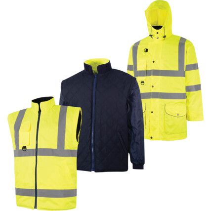 VÍZÁLLÓ & LÉLEGZŐ HI-VIS KABÁT KICSI (S)