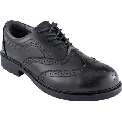 BIZTONSÁGI BROGUE CIPŐ FEKETE S3 SRC TALP SZ 8