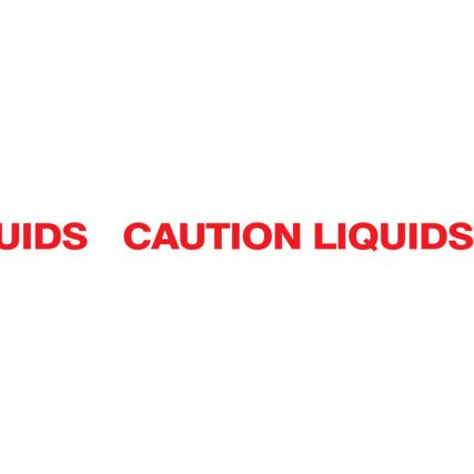 50MMX66M "CAUTION LIQUIDS" KARTONLEZÁRÓ SZALAG